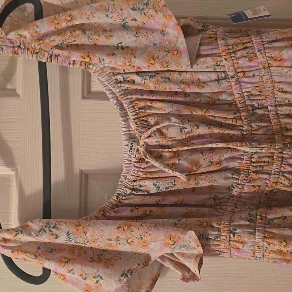 ARIZONA JEAN CO BRAND WOMEN'S JUNIOR PLUS SIZE FLORAL LAYERED SUMMER DRESS XXL